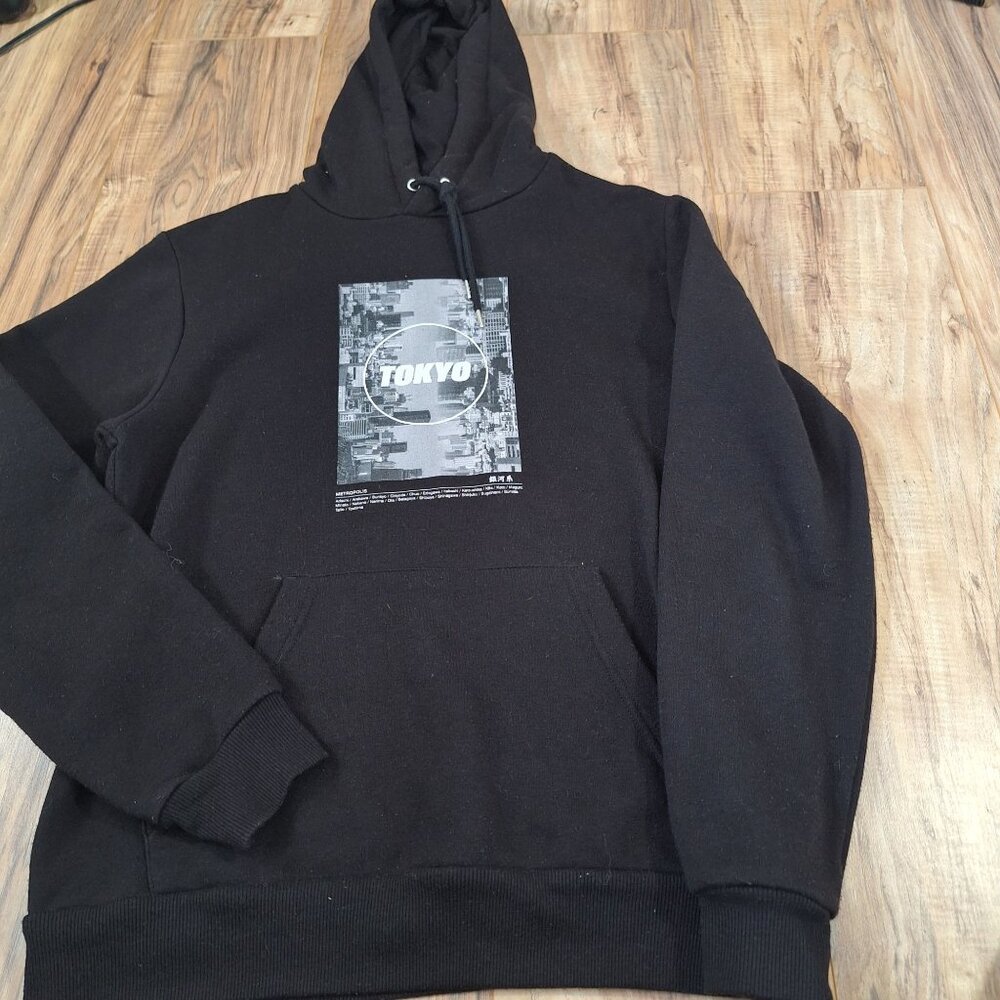 Primark Black Tokyo Hooded Sweatshirt size medium